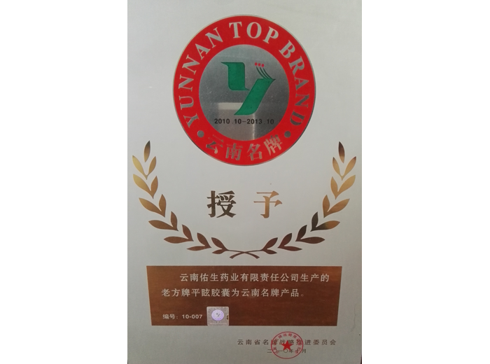 平眩膠囊云南名牌產品